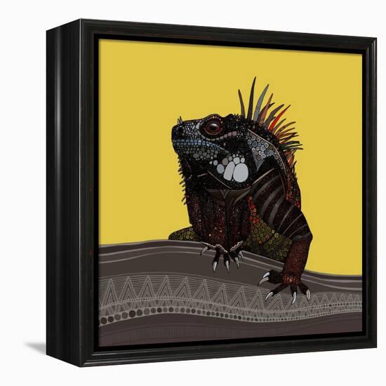 Iguana Gold-Sharon Turner-Framed Stretched Canvas