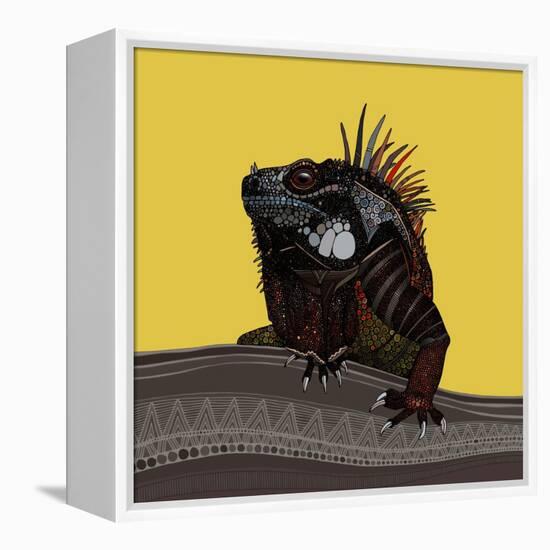 Iguana Gold-Sharon Turner-Framed Stretched Canvas