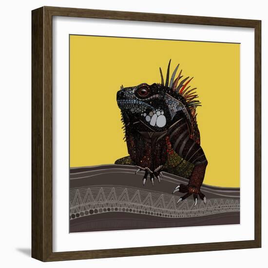 Iguana Gold-Sharon Turner-Framed Art Print