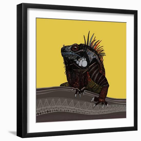 Iguana Gold-Sharon Turner-Framed Art Print