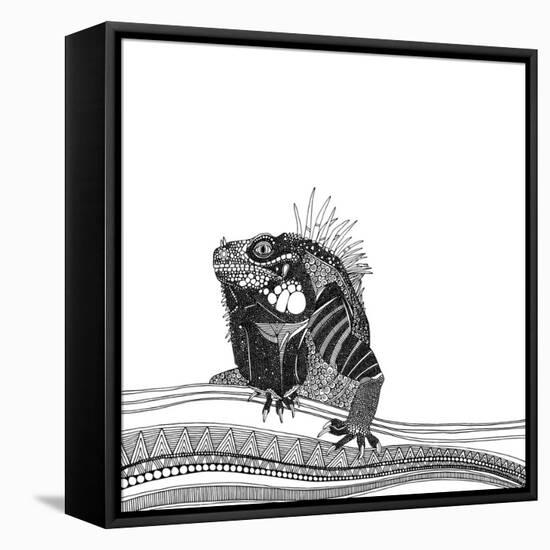 Iguana (Variant 1)-Sharon Turner-Framed Stretched Canvas