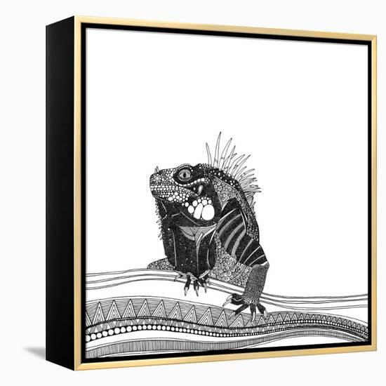 Iguana (Variant 1)-Sharon Turner-Framed Stretched Canvas