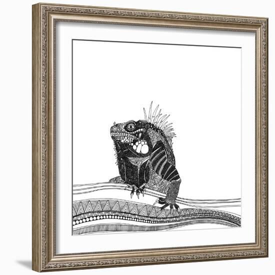 Iguana (Variant 1)-Sharon Turner-Framed Art Print
