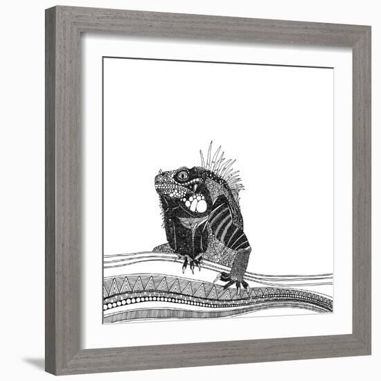 Iguana (Variant 1)-Sharon Turner-Framed Art Print