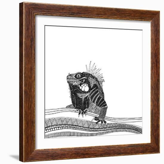 Iguana (Variant 1)-Sharon Turner-Framed Art Print