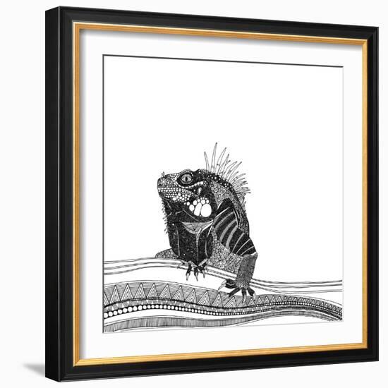 Iguana (Variant 1)-Sharon Turner-Framed Art Print