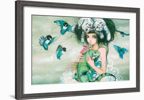 Iguana-Camilla D'Errico-Framed Art Print