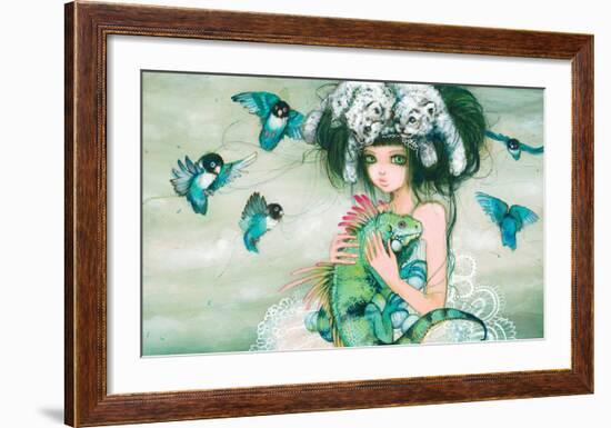 Iguana-Camilla D'Errico-Framed Art Print