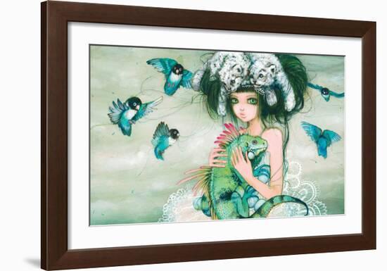 Iguana-Camilla D'Errico-Framed Art Print