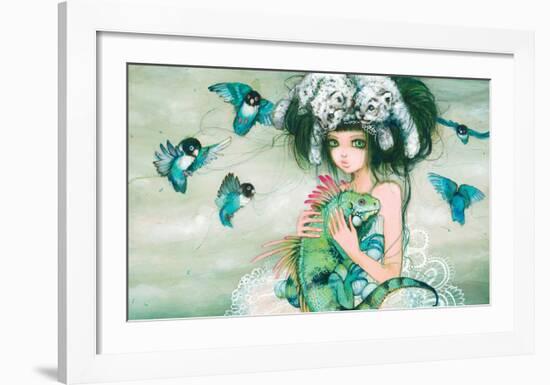 Iguana-Camilla D'Errico-Framed Art Print