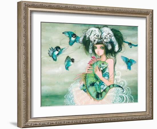 Iguana-Camilla D'Errico-Framed Art Print