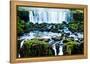 Iguassu Falls, the Largest Series of Waterfalls of the World, View from Brazilian Side-Curioso Travel Photography-Framed Premier Image Canvas