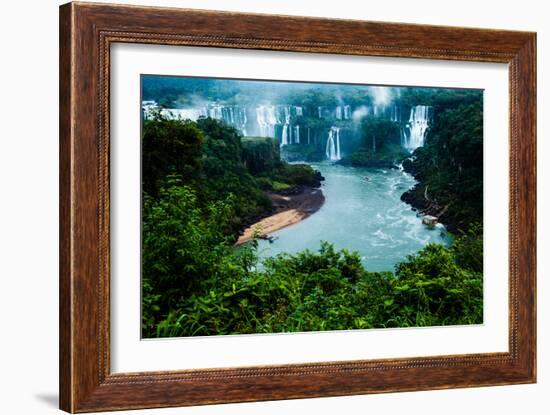 Iguassu Falls, the Largest Series of Waterfalls of the World, View from Brazilian Side-Curioso Travel Photography-Framed Photographic Print