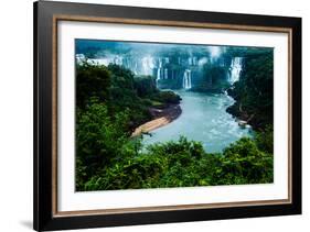 Iguassu Falls, the Largest Series of Waterfalls of the World, View from Brazilian Side-Curioso Travel Photography-Framed Photographic Print