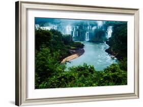 Iguassu Falls, the Largest Series of Waterfalls of the World, View from Brazilian Side-Curioso Travel Photography-Framed Photographic Print