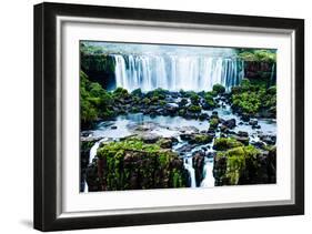 Iguassu Falls, the Largest Series of Waterfalls of the World, View from Brazilian Side-Curioso Travel Photography-Framed Photographic Print