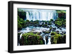 Iguassu Falls, the Largest Series of Waterfalls of the World, View from Brazilian Side-Curioso Travel Photography-Framed Photographic Print