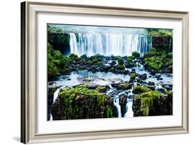 Iguassu Falls, the Largest Series of Waterfalls of the World, View from Brazilian Side-Curioso Travel Photography-Framed Photographic Print