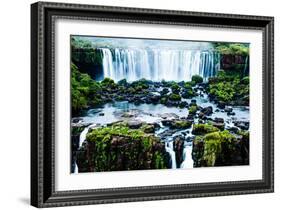 Iguassu Falls, the Largest Series of Waterfalls of the World, View from Brazilian Side-Curioso Travel Photography-Framed Photographic Print