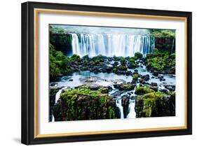 Iguassu Falls, the Largest Series of Waterfalls of the World, View from Brazilian Side-Curioso Travel Photography-Framed Photographic Print