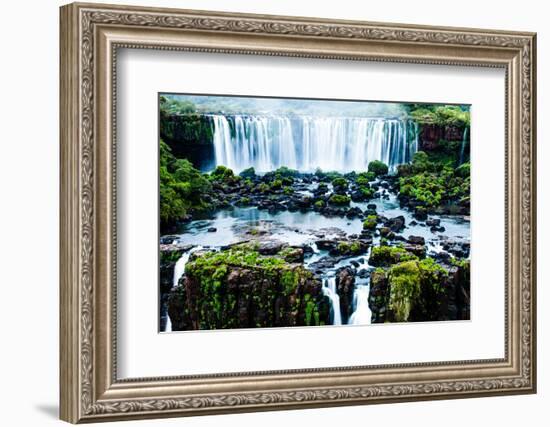 Iguassu Falls, the Largest Series of Waterfalls of the World, View from Brazilian Side-Curioso Travel Photography-Framed Photographic Print