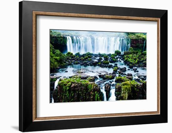 Iguassu Falls, the Largest Series of Waterfalls of the World, View from Brazilian Side-Curioso Travel Photography-Framed Photographic Print