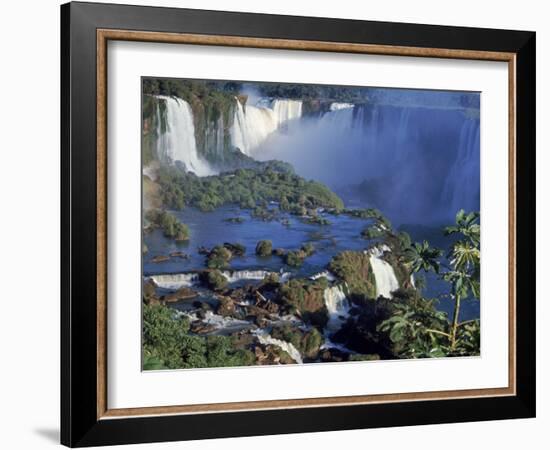 Iguassu or Iguacu Waterfalls, Formerly Known as Santa Maria Falls, on the Brazil Argentina Border-Paul Schutzer-Framed Photographic Print