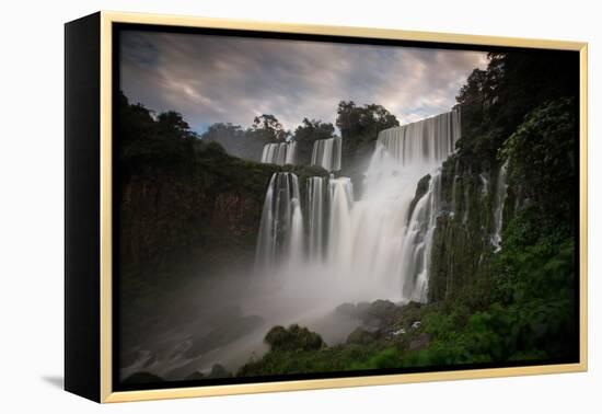 Iguazu Falls at Sunset-Alex Saberi-Framed Premier Image Canvas