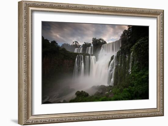 Iguazu Falls at Sunset-Alex Saberi-Framed Photographic Print