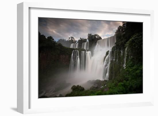 Iguazu Falls at Sunset-Alex Saberi-Framed Photographic Print