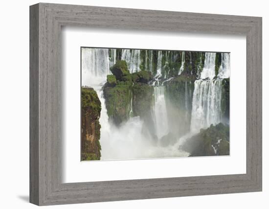 Iguazu Falls from Argentinian side, UNESCO World Heritage Site, on border of Argentina and Brazil, -G&M Therin-Weise-Framed Photographic Print