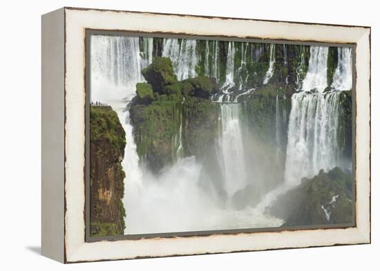 Iguazu Falls from Argentinian side, UNESCO World Heritage Site, on border of Argentina and Brazil, -G&M Therin-Weise-Framed Premier Image Canvas