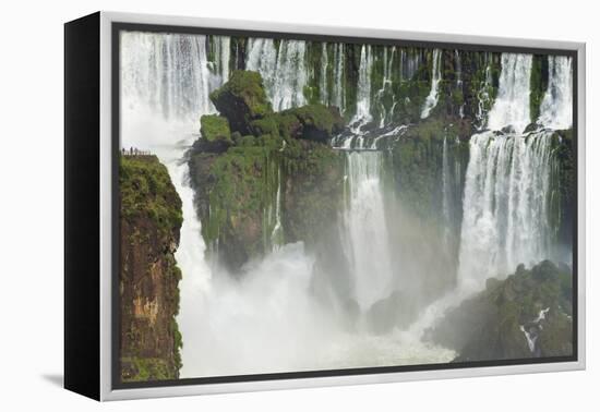 Iguazu Falls from Argentinian side, UNESCO World Heritage Site, on border of Argentina and Brazil, -G&M Therin-Weise-Framed Premier Image Canvas