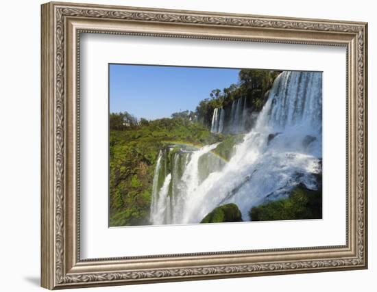 Iguazu Falls from Argentinian side, UNESCO World Heritage Site, on border of Argentina and Brazil, -G&M Therin-Weise-Framed Photographic Print