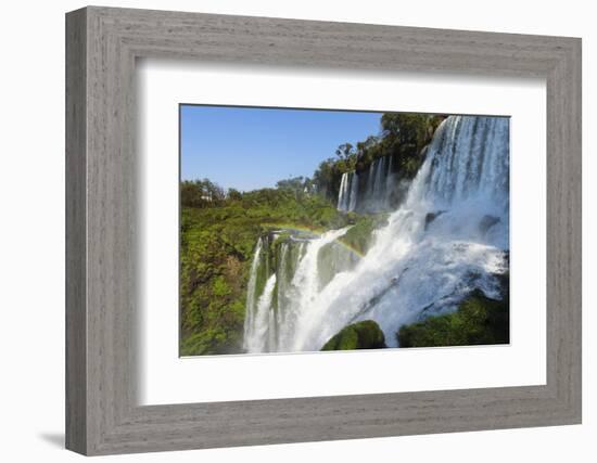 Iguazu Falls from Argentinian side, UNESCO World Heritage Site, on border of Argentina and Brazil, -G&M Therin-Weise-Framed Photographic Print