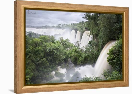 Iguazu Falls, Iguazu National Park, UNESCO World Heritage Site, Misiones Province, The Northeast, A-Stuart Black-Framed Premier Image Canvas