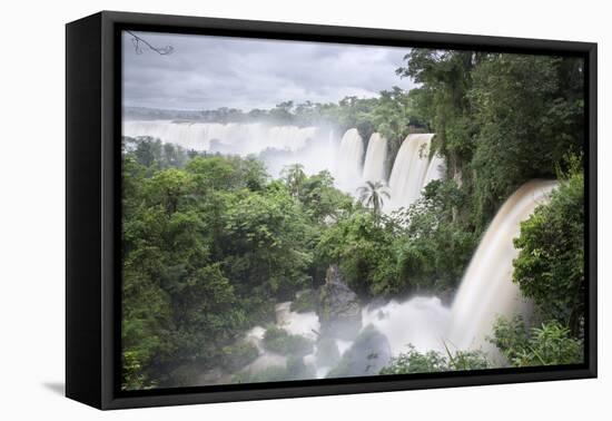 Iguazu Falls, Iguazu National Park, UNESCO World Heritage Site, Misiones Province, The Northeast, A-Stuart Black-Framed Premier Image Canvas