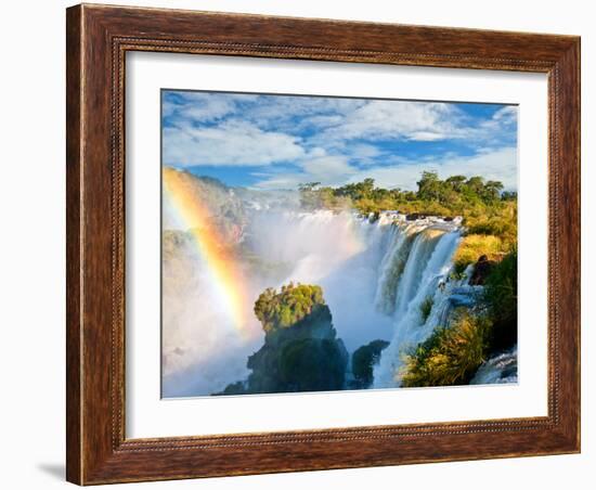 Iguazu Falls, One Of The New Seven Wonders Of Nature. Argentina-pablo hernan-Framed Photographic Print