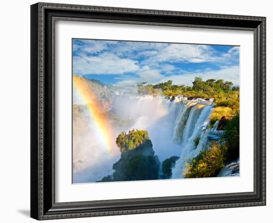 Iguazu Falls, One Of The New Seven Wonders Of Nature. Argentina-pablo hernan-Framed Photographic Print