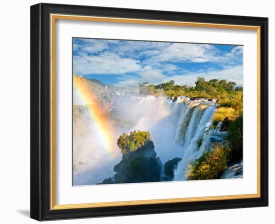 Iguazu Falls, One Of The New Seven Wonders Of Nature. Argentina-pablo hernan-Framed Photographic Print