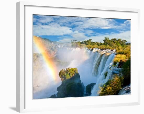 Iguazu Falls, One Of The New Seven Wonders Of Nature. Argentina-pablo hernan-Framed Photographic Print