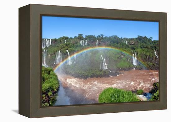 Iguazu Water Fall IIII-Howard Ruby-Framed Premier Image Canvas