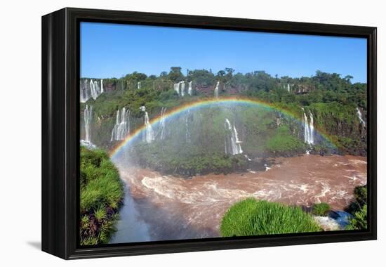 Iguazu Water Fall IIII-Howard Ruby-Framed Premier Image Canvas