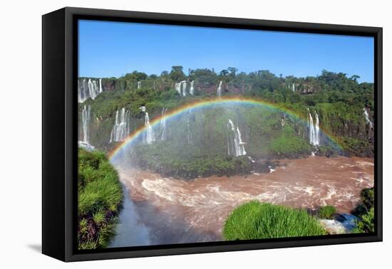 Iguazu Water Fall IIII-Howard Ruby-Framed Premier Image Canvas