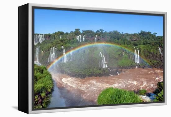 Iguazu Water Fall IIII-Howard Ruby-Framed Premier Image Canvas