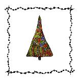 Christmas Tree from Patterns.Vector-Ihnatovich Maryia-Stretched Canvas