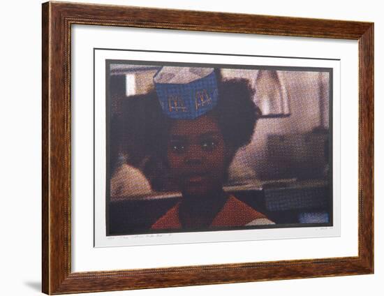 II - Cashier Girl from One Culture Under God-Larry Stark-Framed Serigraph