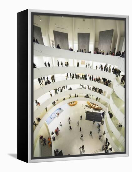 Iinterior of Solomon R Guggenheim Museum, 1959, Designed by Frank Lloyd Wright, Manhattan-Christian Kober-Framed Premier Image Canvas