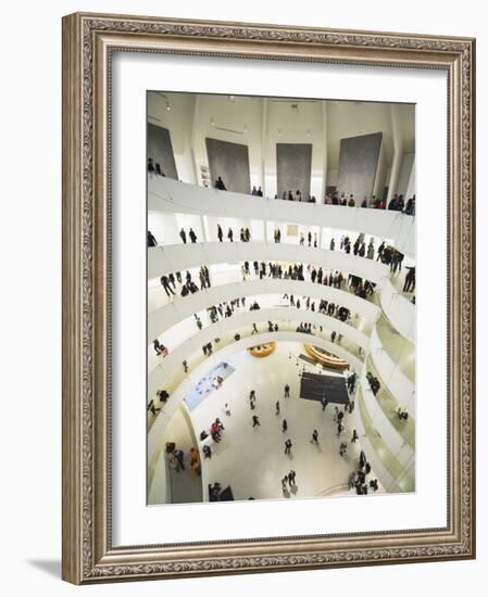 Iinterior of Solomon R Guggenheim Museum, 1959, Designed by Frank Lloyd Wright, Manhattan-Christian Kober-Framed Photographic Print