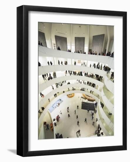 Iinterior of Solomon R Guggenheim Museum, 1959, Designed by Frank Lloyd Wright, Manhattan-Christian Kober-Framed Photographic Print